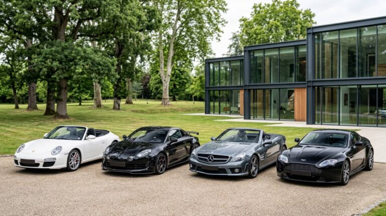première voiture luxe sport